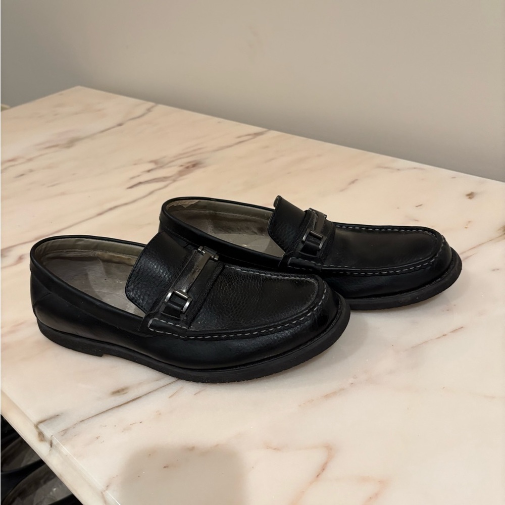 Calvin Klein Black Leather Loafers